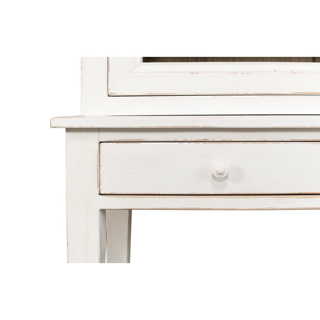 Provincial Painted Display Cabinet - English Georgian America