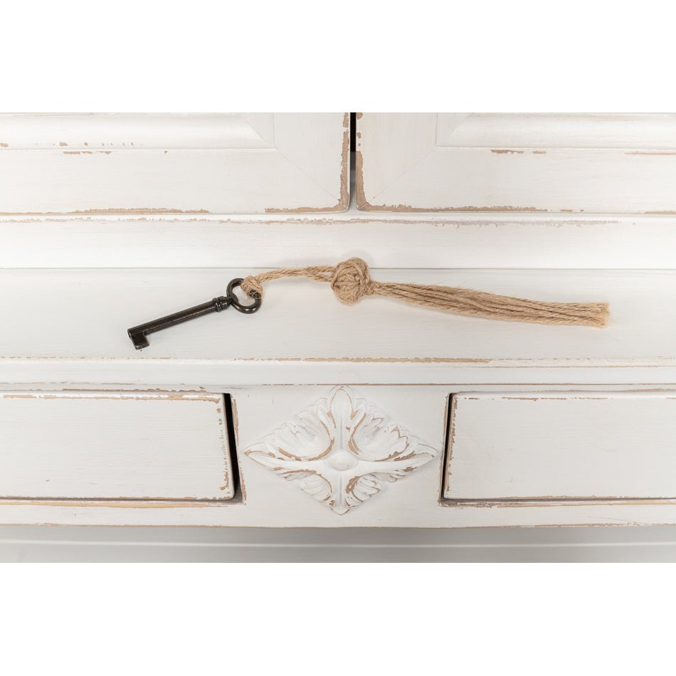 Provincial Painted Display Cabinet - English Georgian America