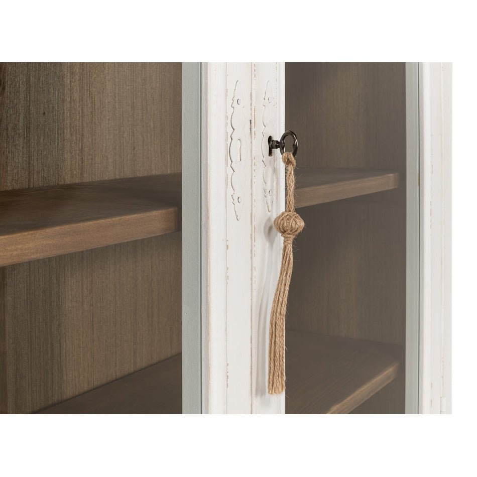 Provincial Painted Display Cabinet - English Georgian America