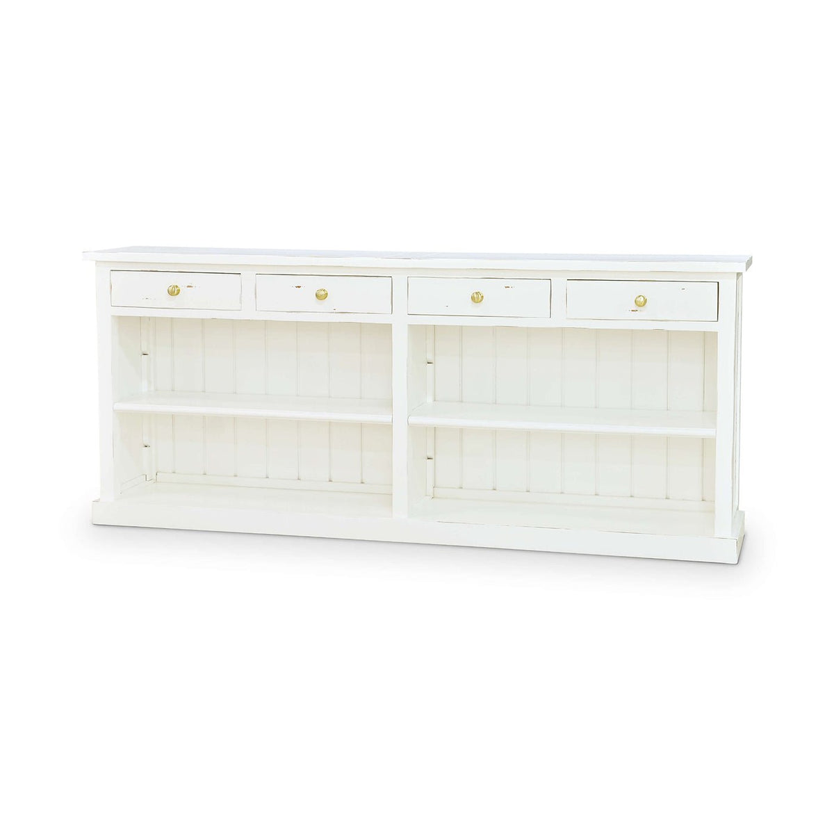 Provincial Painted Open Buffet - English Georgian America