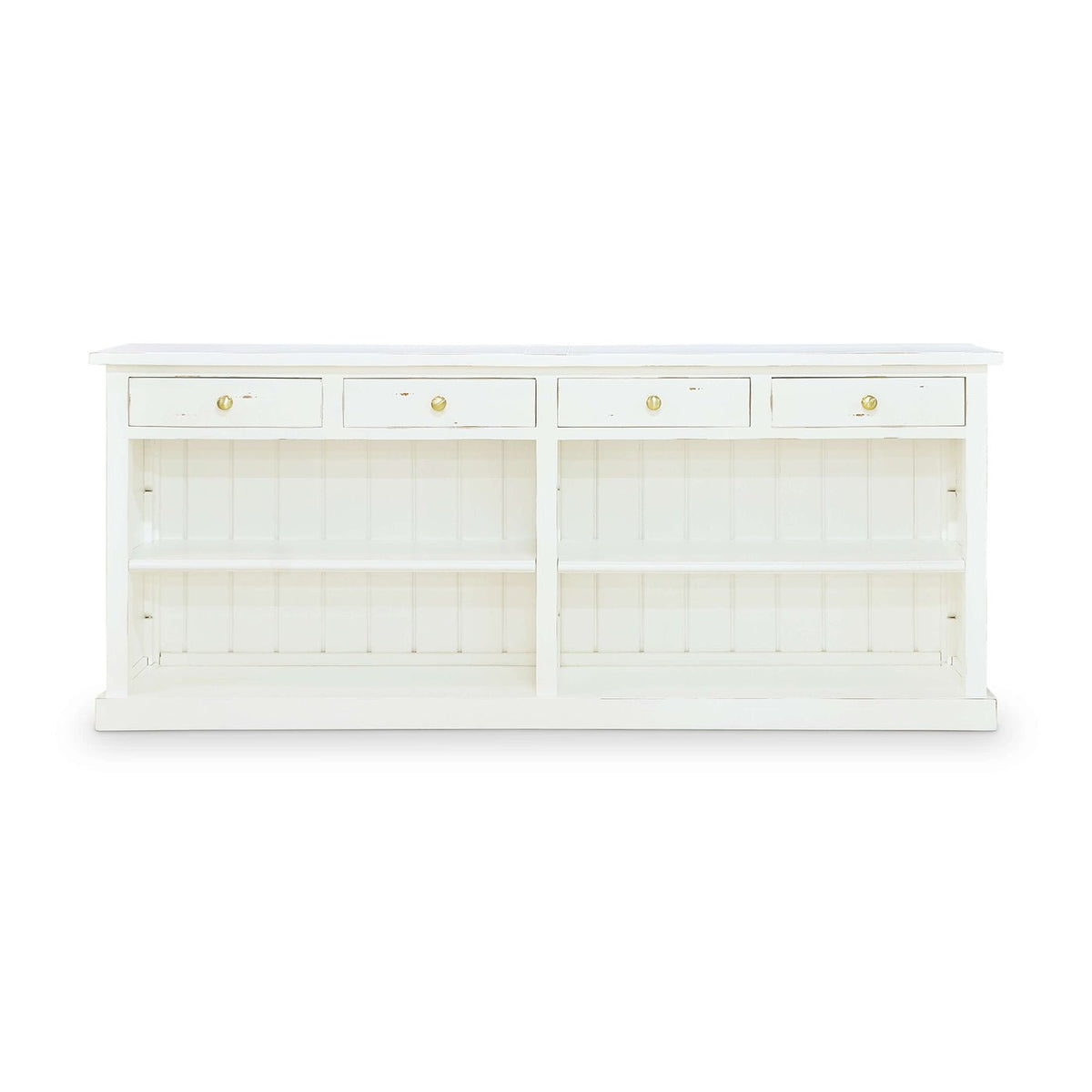 Provincial Painted Open Buffet - English Georgian America