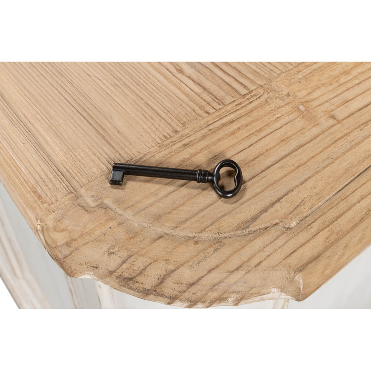 Provincial Whitewash Painted Buffet - English Georgian America