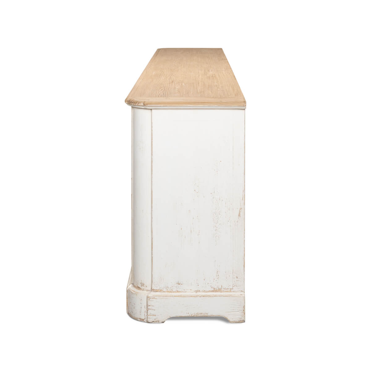 Provincial Whitewash Painted Buffet - English Georgian America