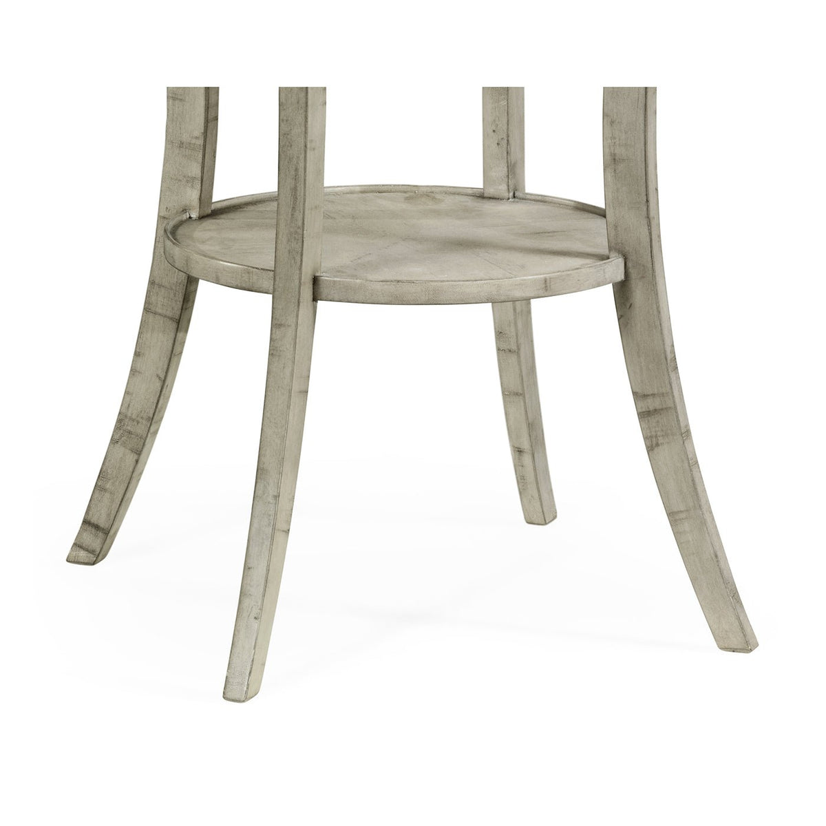 Quatrefoil French Country End Table - Rustic Grey - English Georgian America