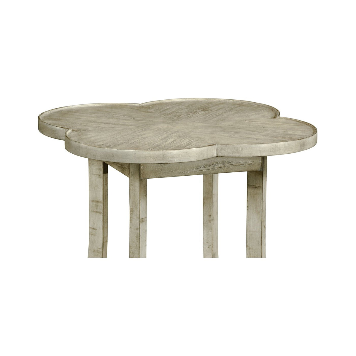 Quatrefoil French Country End Table - Rustic Grey - English Georgian America