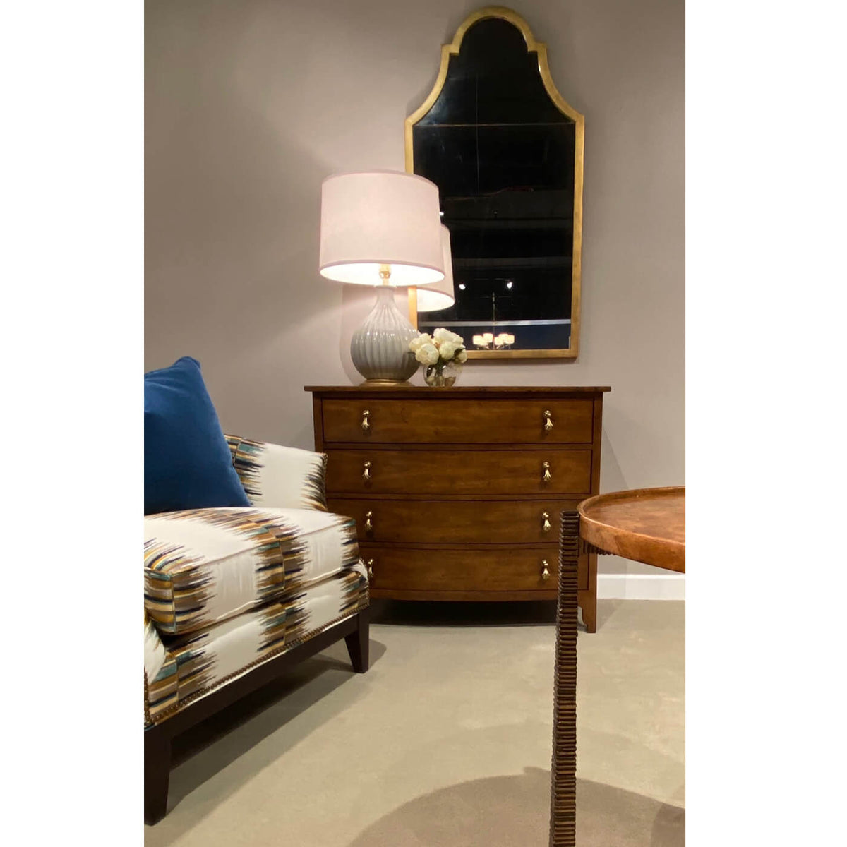 Queen Anne Style Antiqued Mirror - English Georgian America