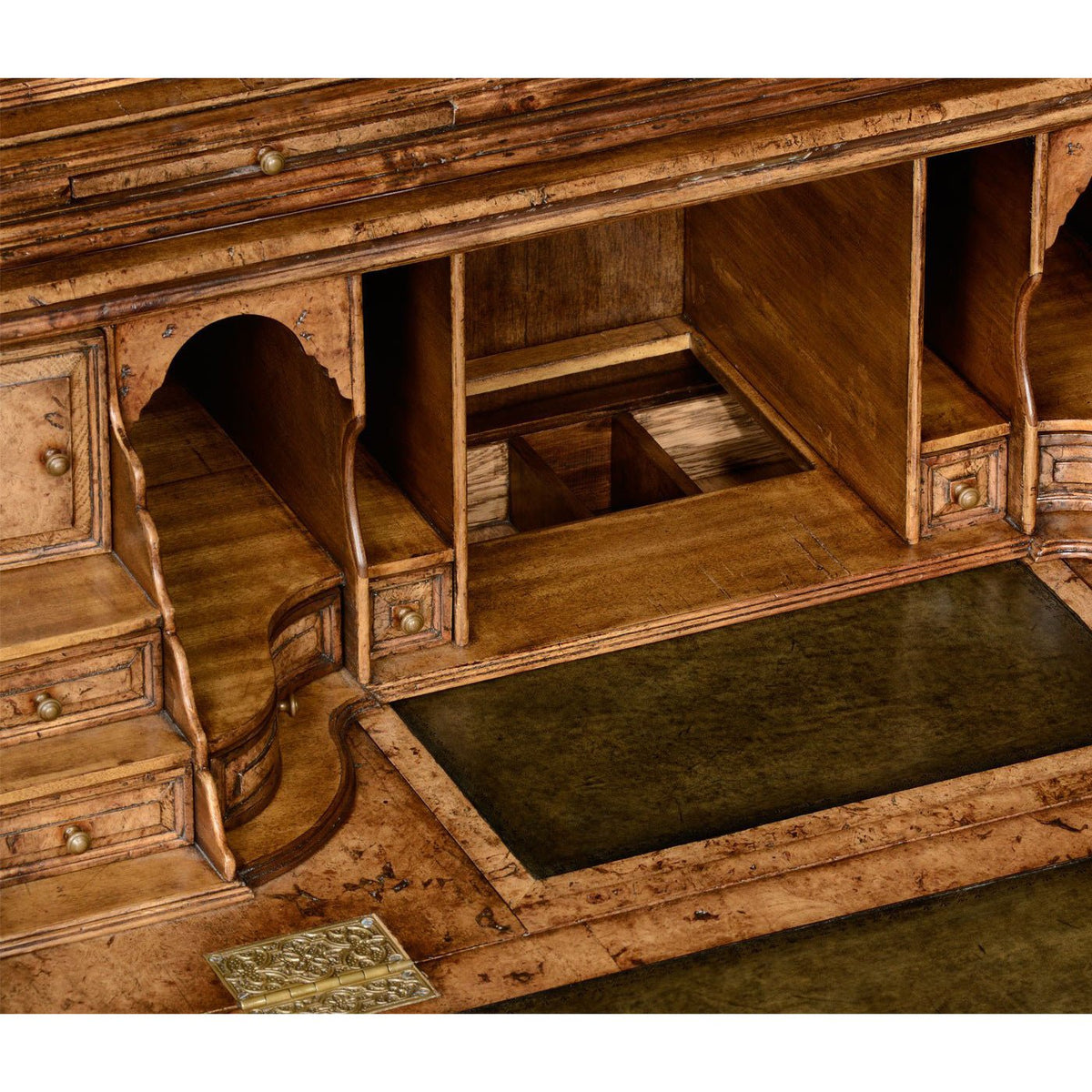 Queen Anne Style Secretary Bookcase - English Georgian America