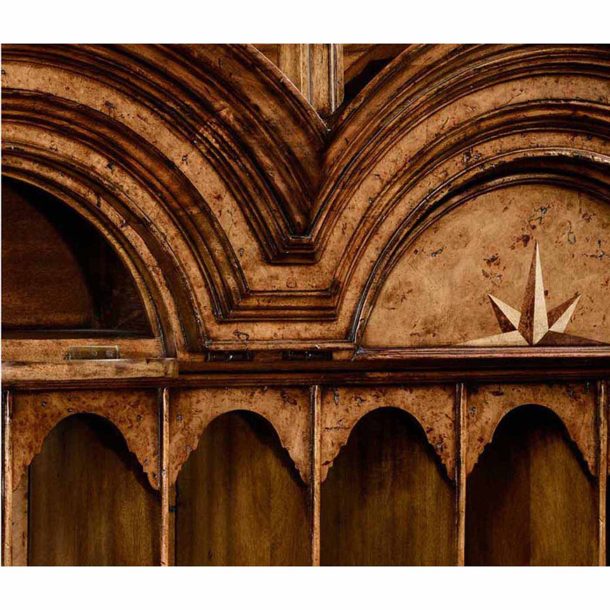 Queen Anne Style Secretary Bookcase - English Georgian America