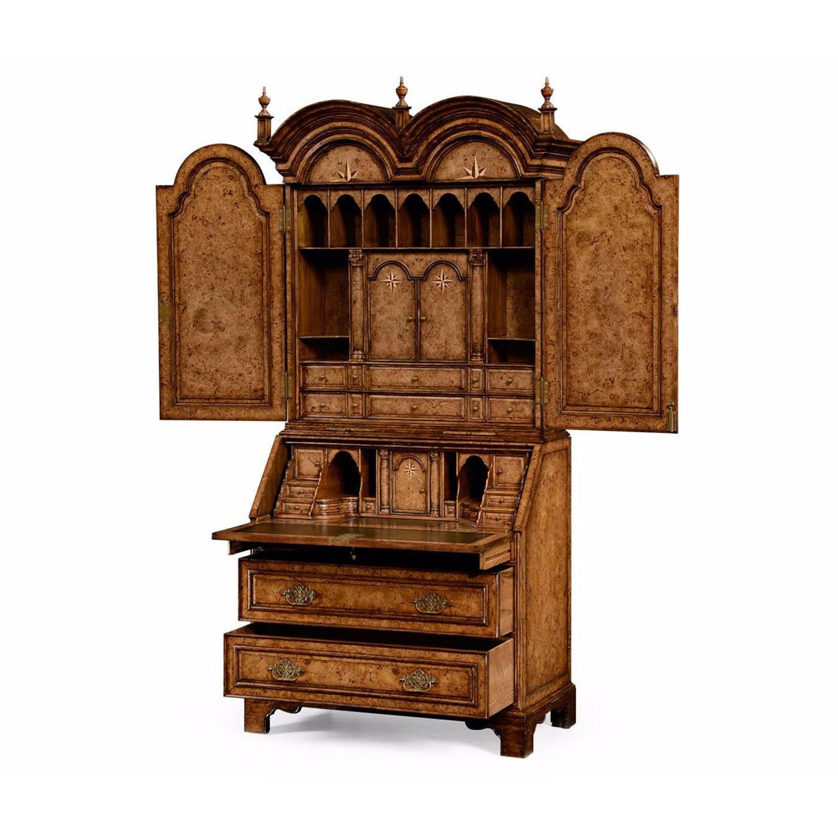 Queen Anne Style Secretary Bookcase - English Georgian America