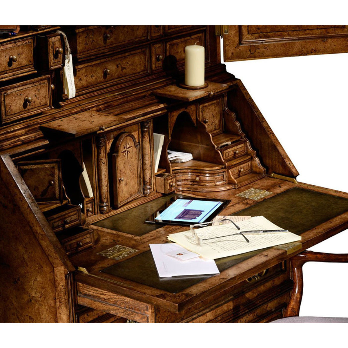 Queen Anne Style Secretary Bookcase - English Georgian America