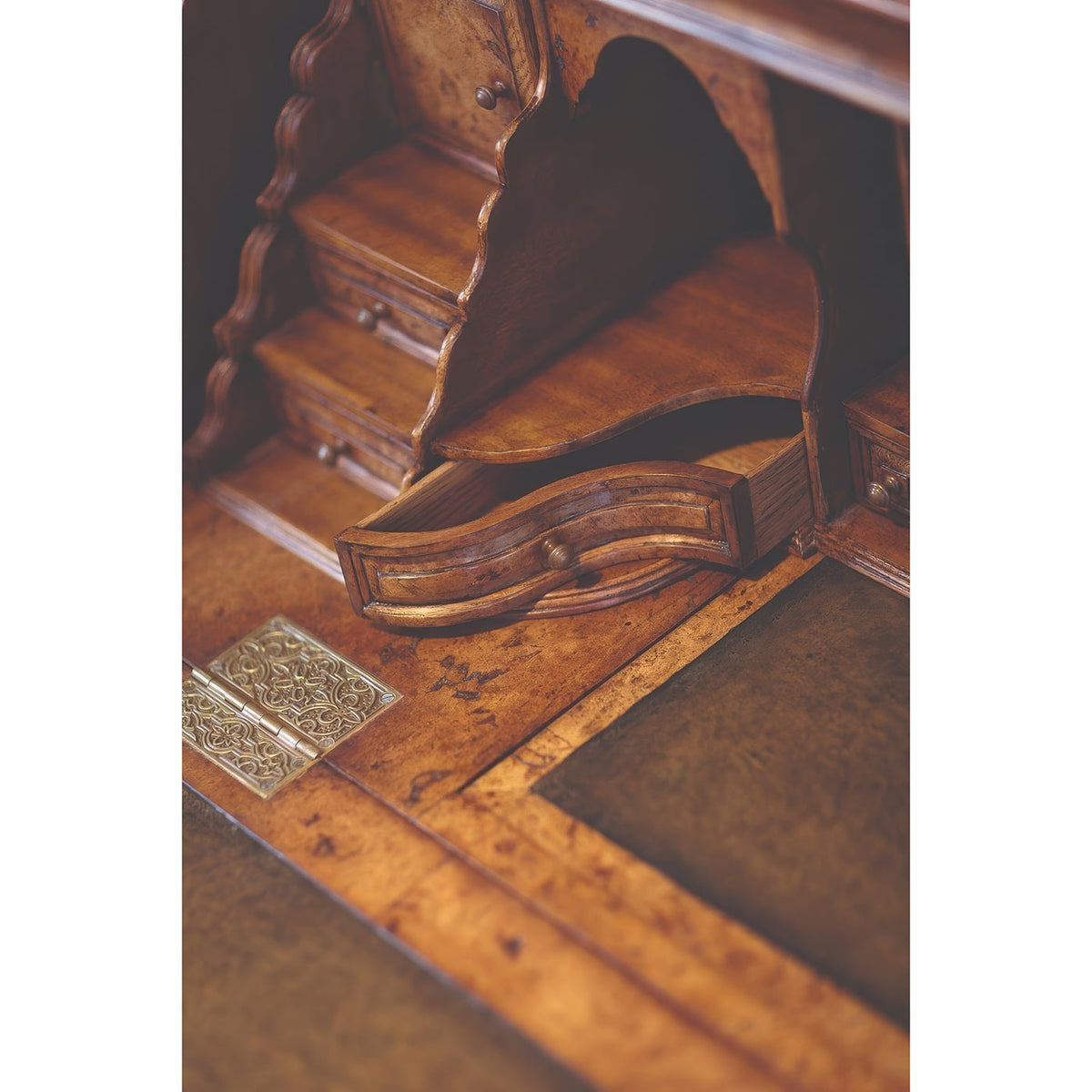 Queen Anne Style Secretary Bookcase - English Georgian America