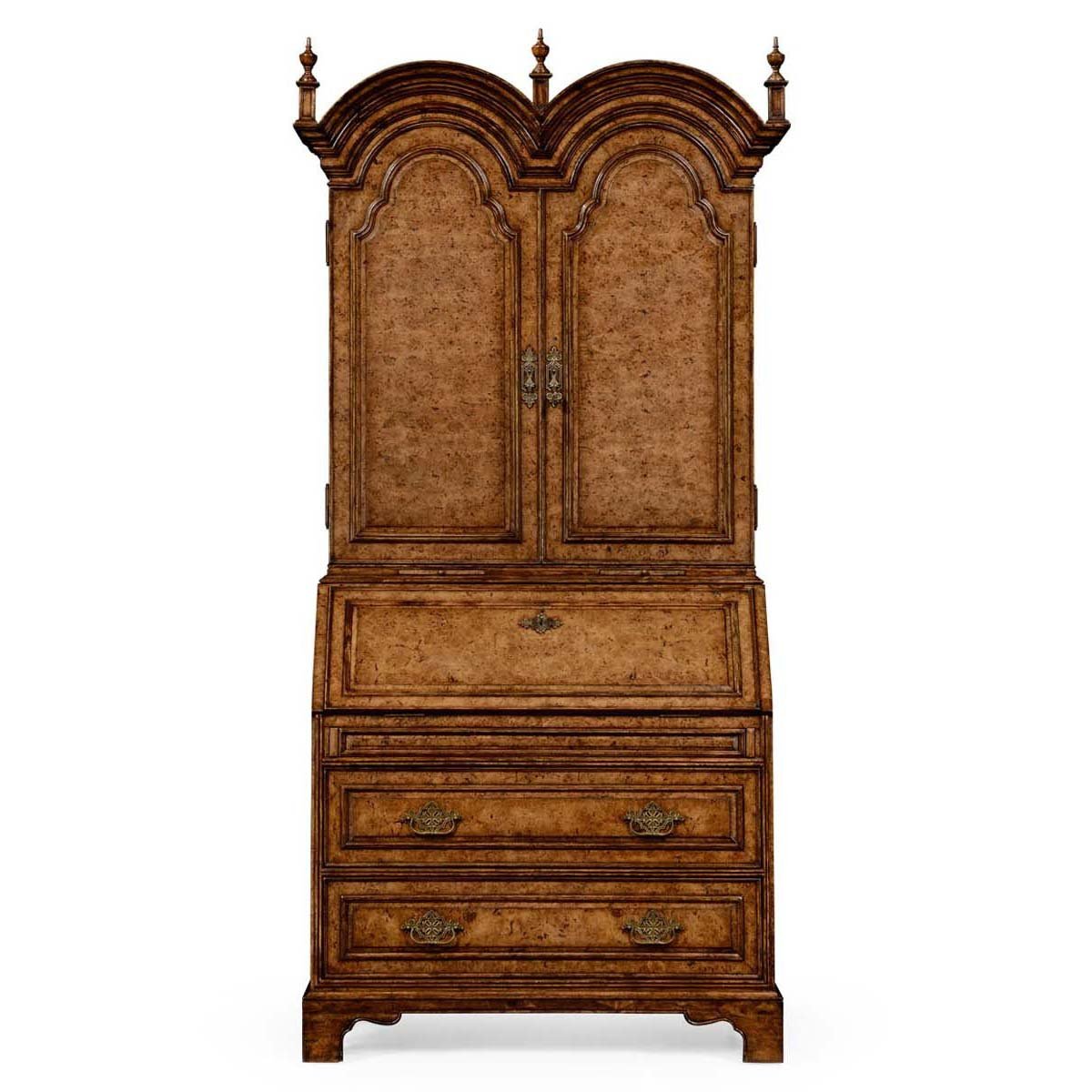 Queen Anne Style Secretary Bookcase - English Georgian America
