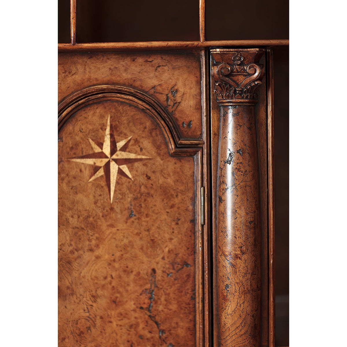 Queen Anne Style Secretary Bookcase - English Georgian America