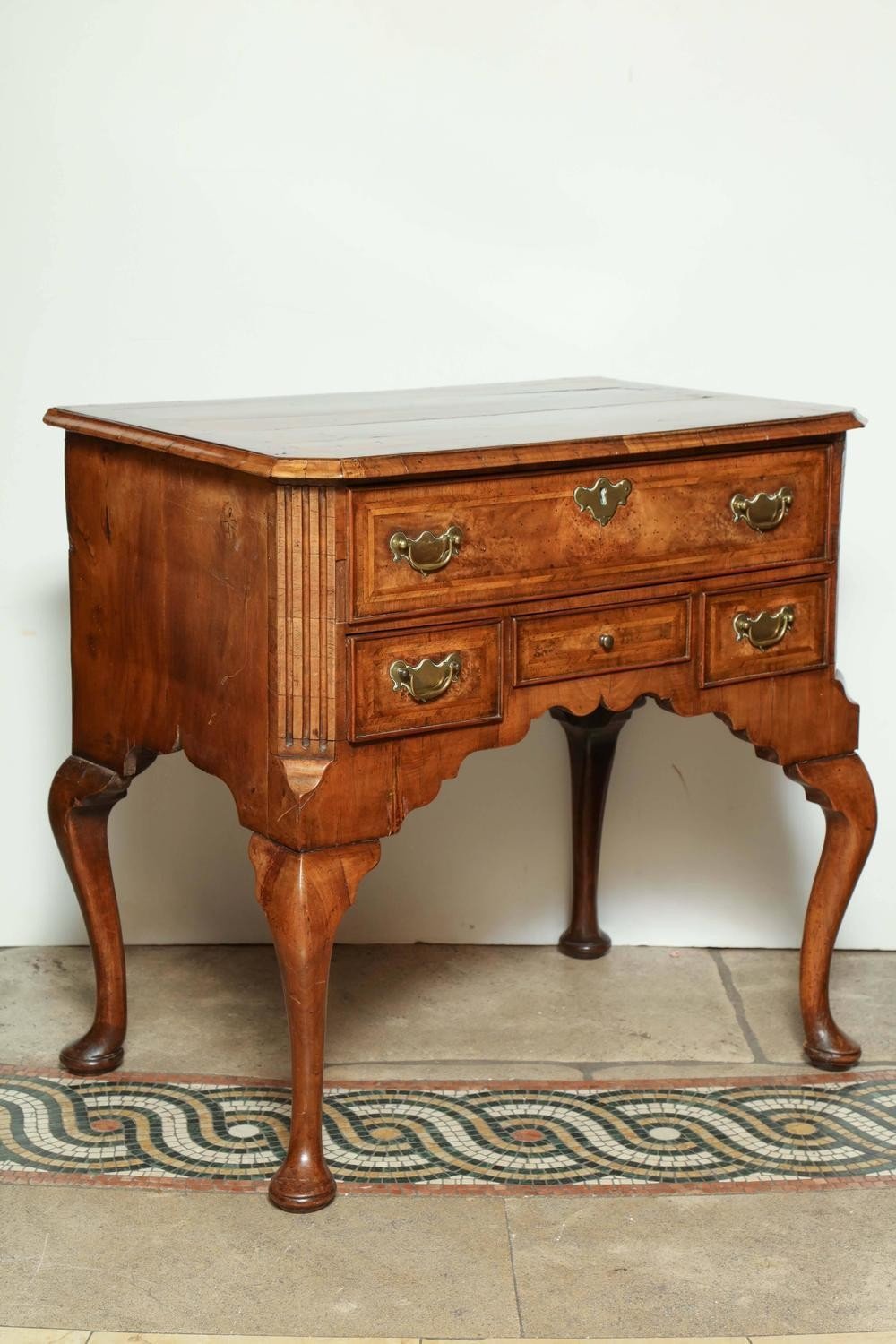 Queen Anne Walnut Lowboy - English Georgian America