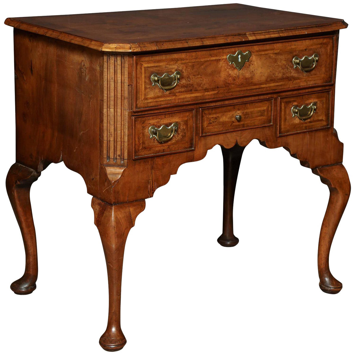 Queen Anne Walnut Lowboy - English Georgian America