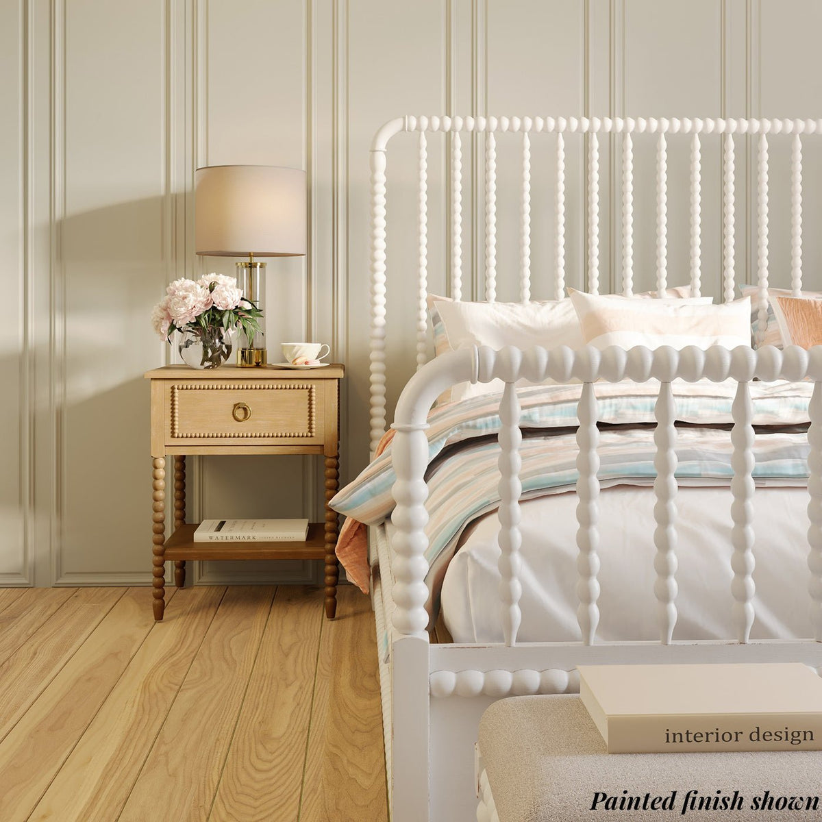 Queen Size Spindle Bed Frame - English Georgian America