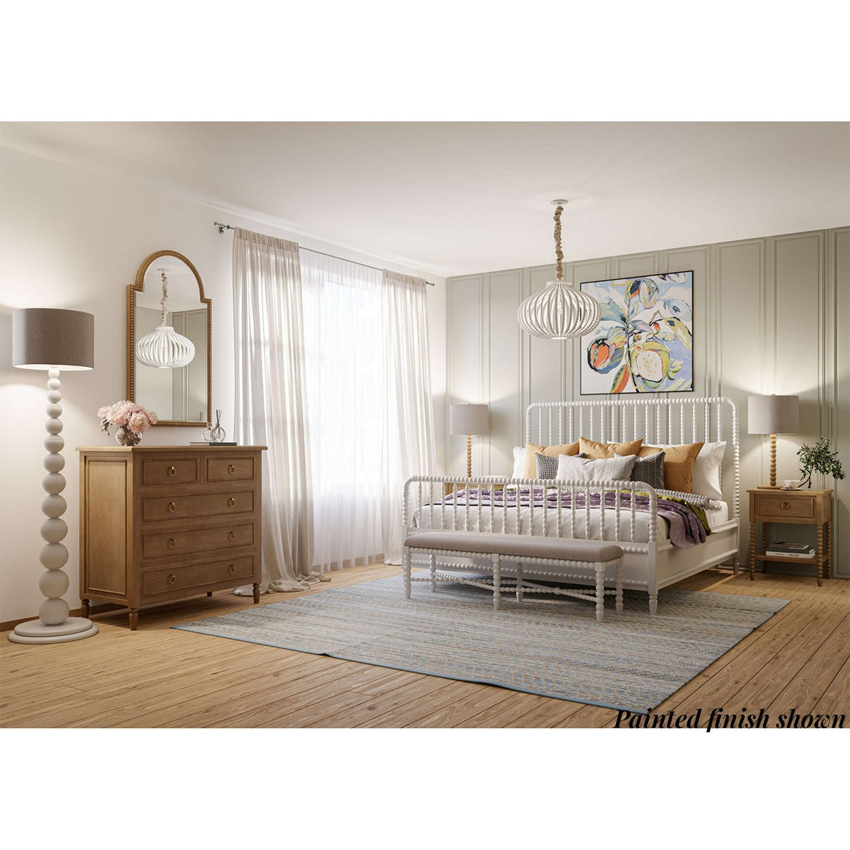 Queen Size Spindle Bed Frame - English Georgian America