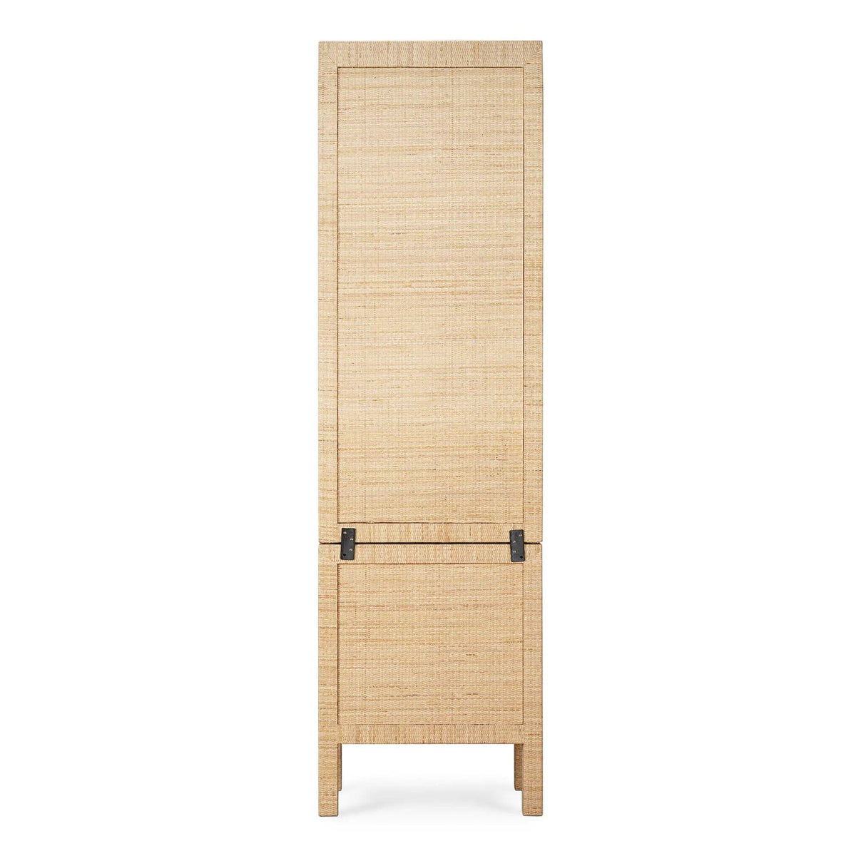 Rattan Wrapped Tall Cabinet - English Georgian America