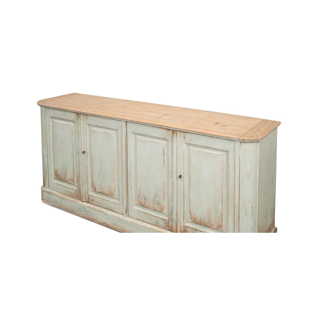 Reclaimed Pine Sage Buffet Sideboard - English Georgian America
