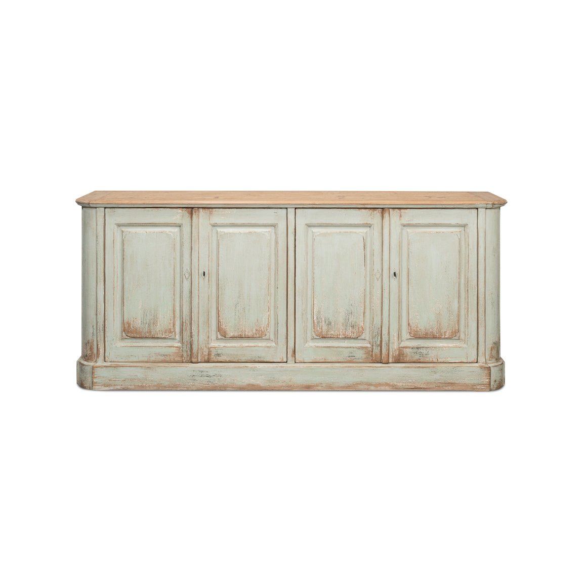 Reclaimed Pine Sage Buffet Sideboard - English Georgian America