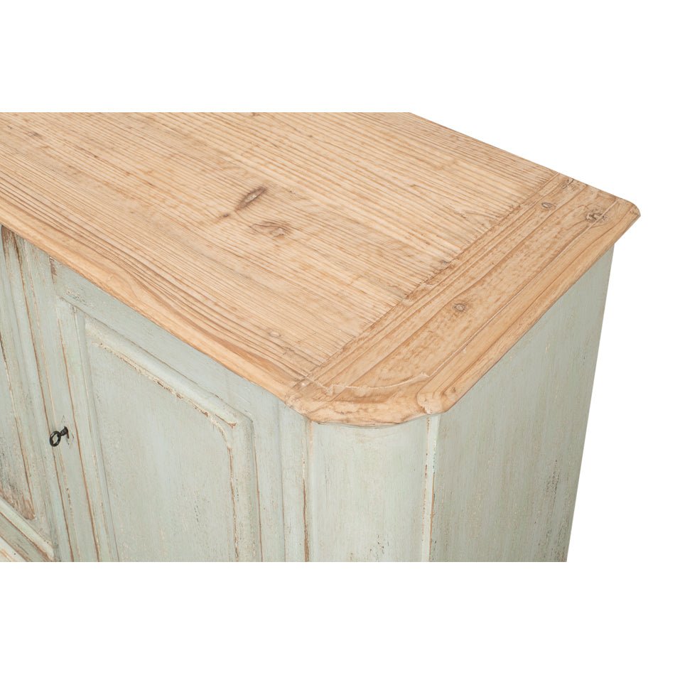 Reclaimed Pine Sage Buffet Sideboard - English Georgian America