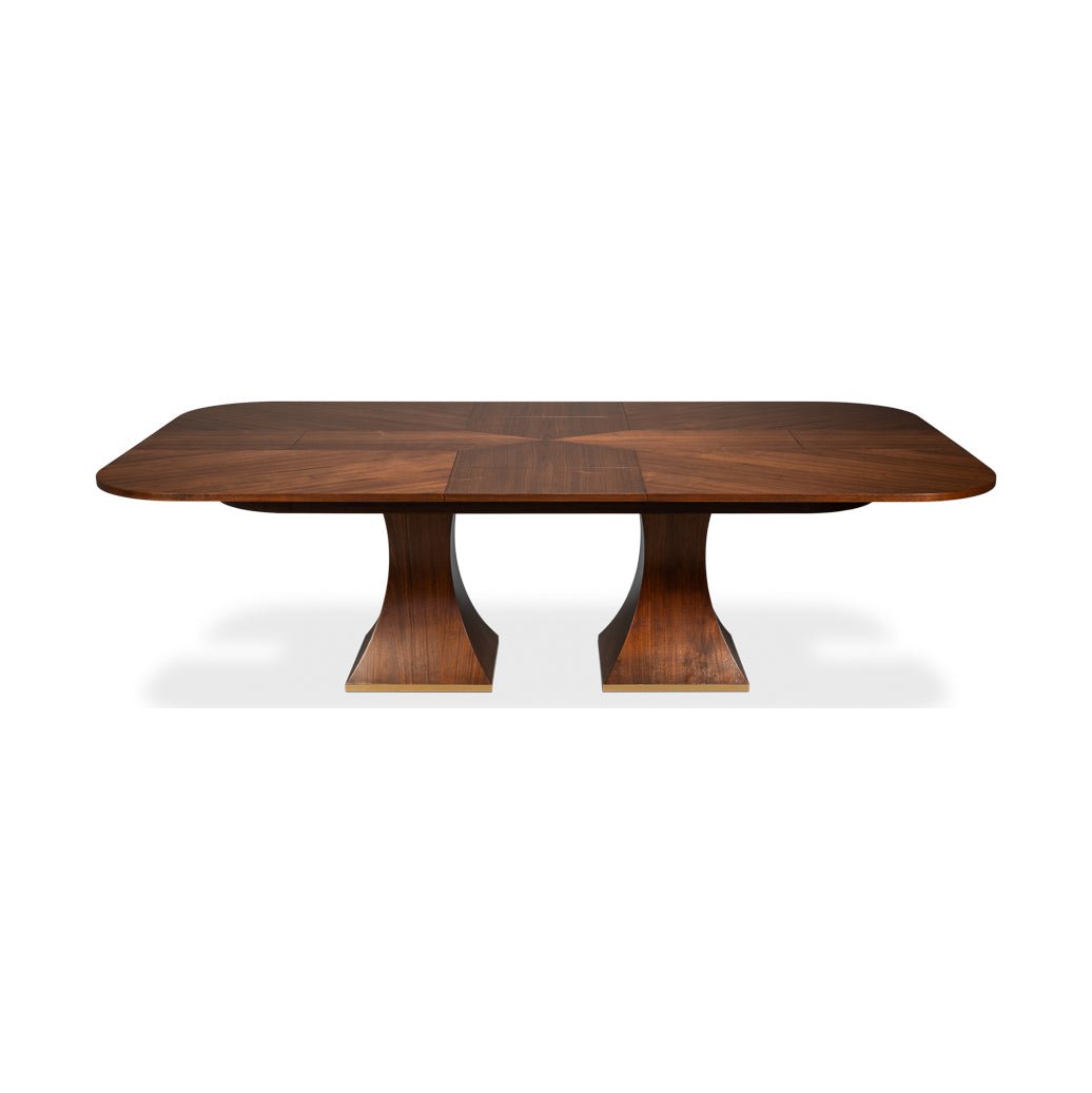 Rectangular Walnut Jupe Dining Table - English Georgian America