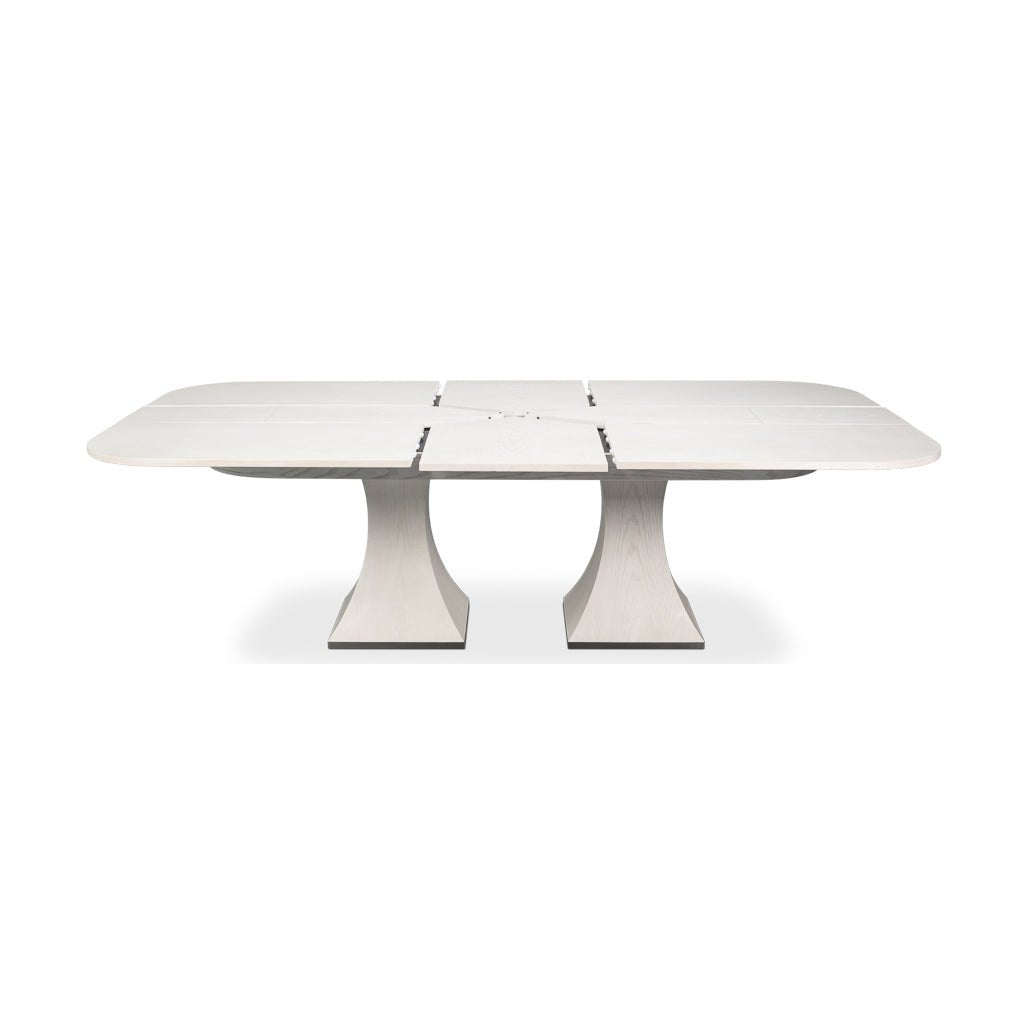 Rectangular White Jupe Dining Table - English Georgian America