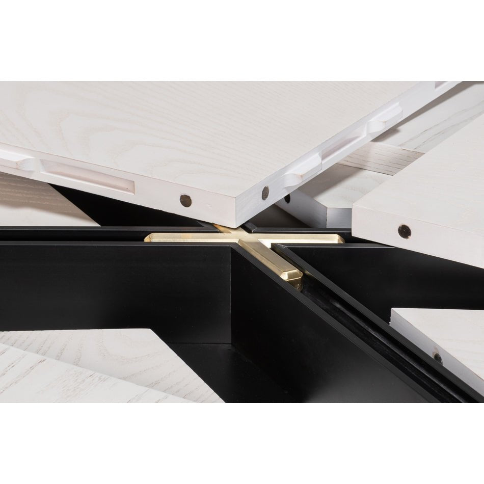 Rectangular White Jupe Dining Table - English Georgian America