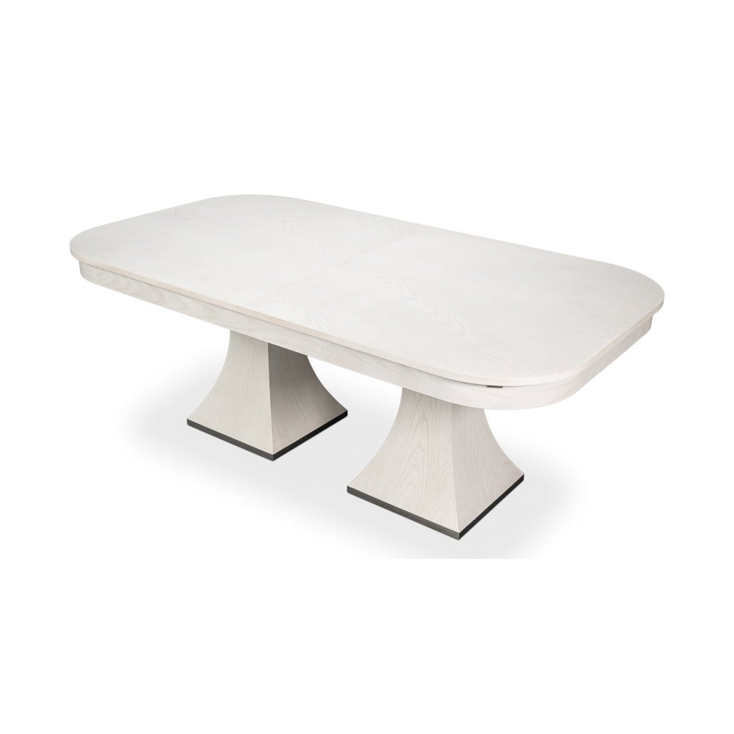 Rectangular White Jupe Dining Table - English Georgian America