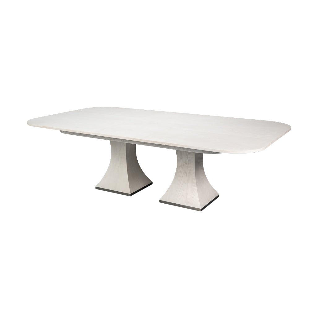 Rectangular White Jupe Dining Table - English Georgian America