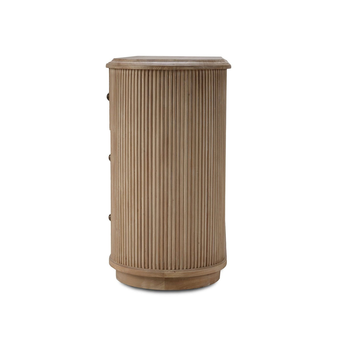 Reeded Mahogany Oval Dresser - English Georgian America