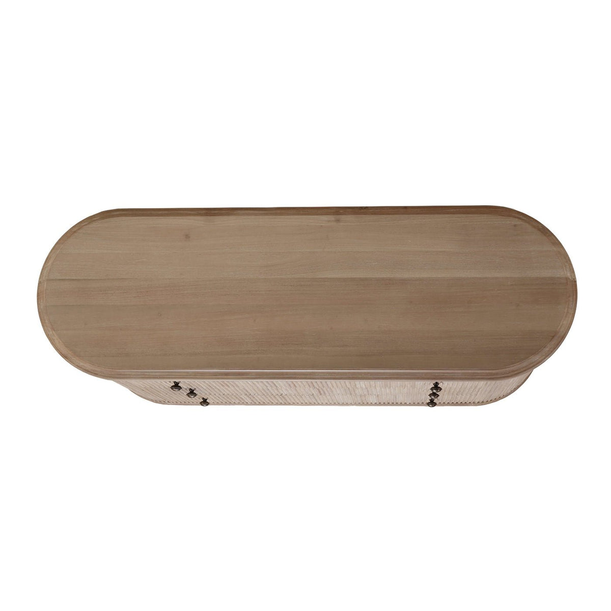 Reeded Mahogany Oval Dresser - English Georgian America