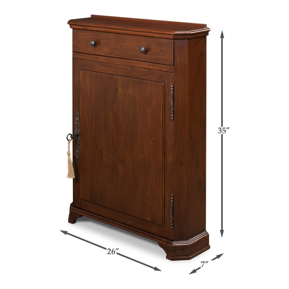 Regence Style Walnut Side Cabinet - English Georgian America