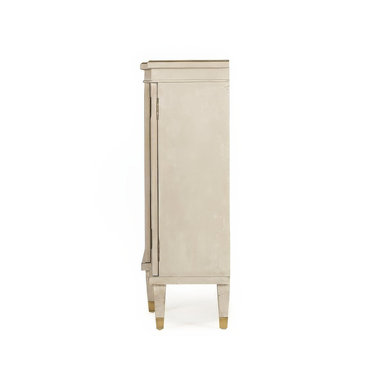 Regency Antiqued Gray Painted Credenza - English Georgian America