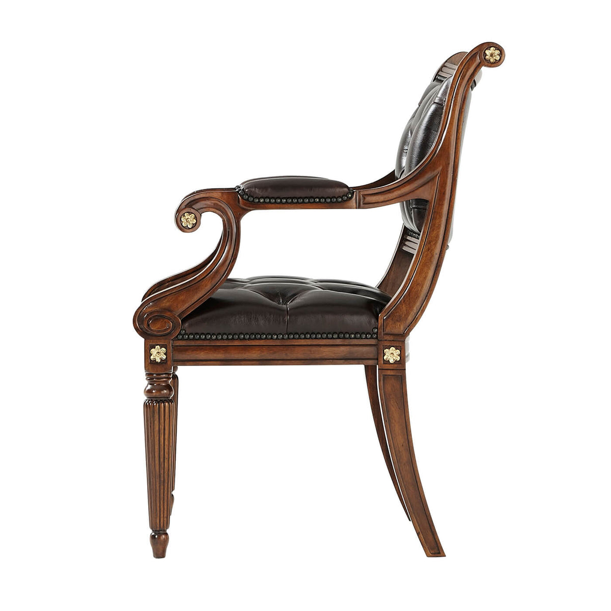 Regency Carved Armchair - English Georgian America
