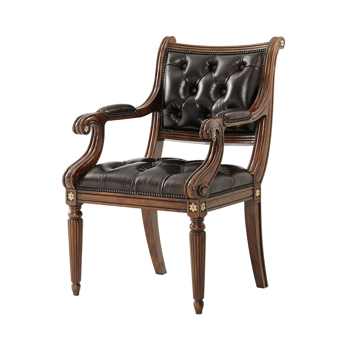 Regency Carved Armchair - English Georgian America