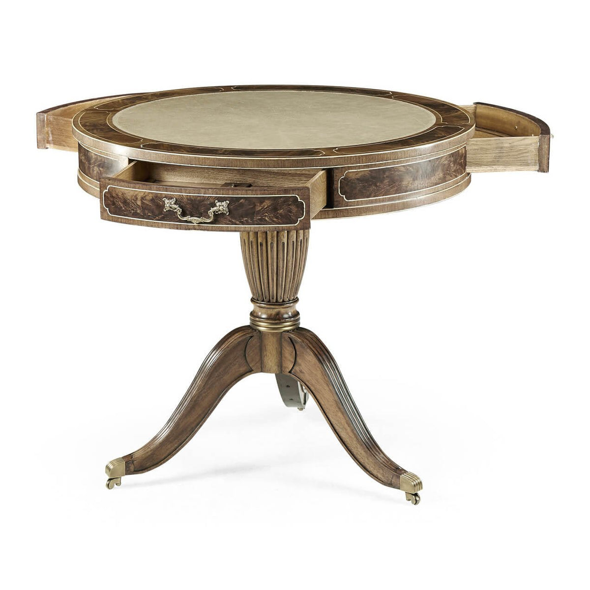 Regency Drum End Table - English Georgian America