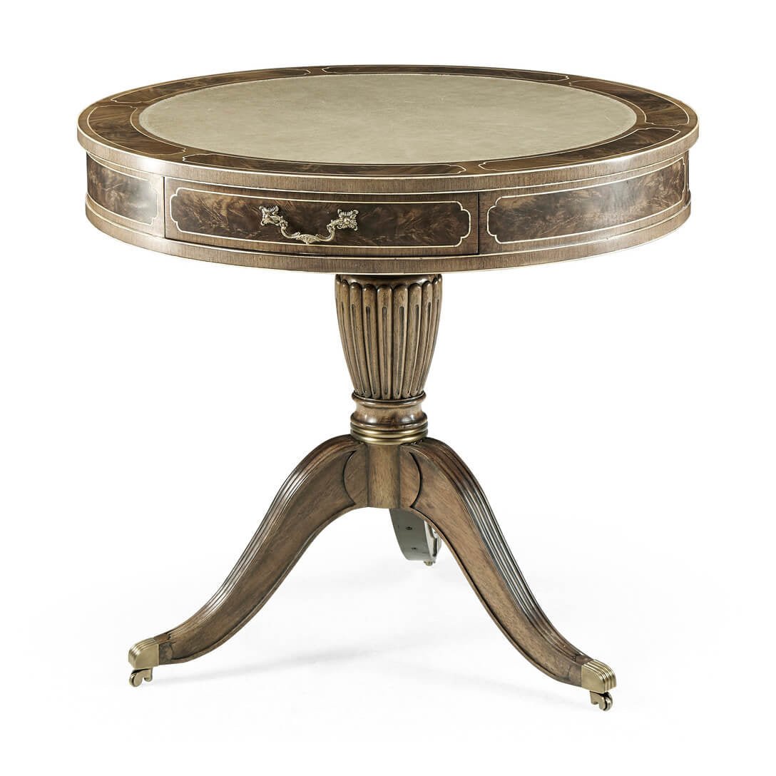 Regency Drum End Table - English Georgian America