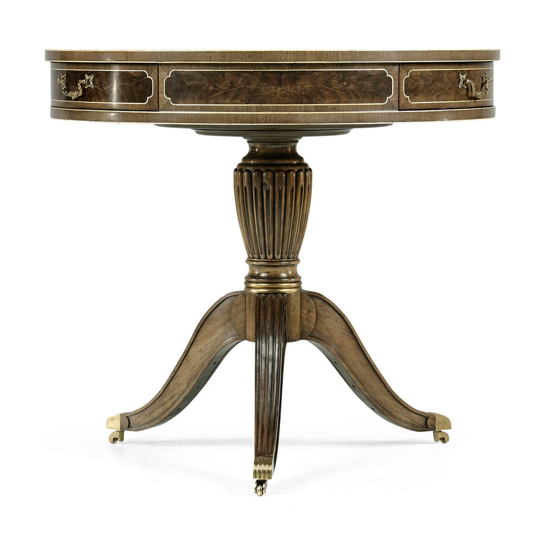 Regency Drum Table - English Georgian America
