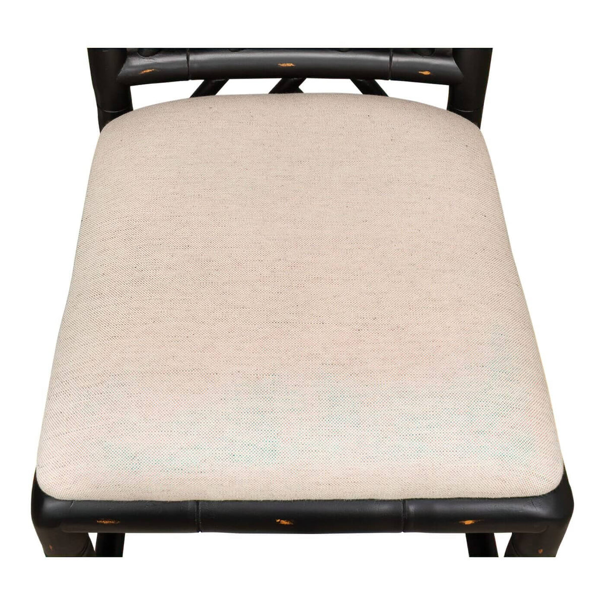 Regency Faux Bamboo Side Chair - Black Finish - English Georgian America