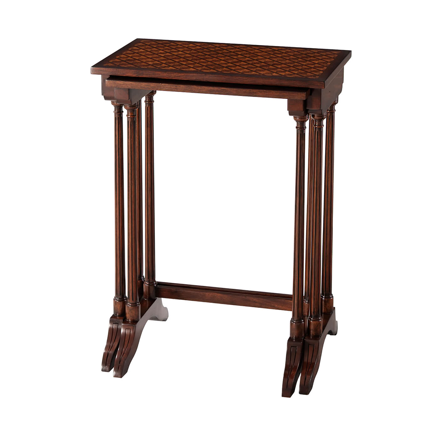 Regency Inlaid Nest of Tables - English Georgian America