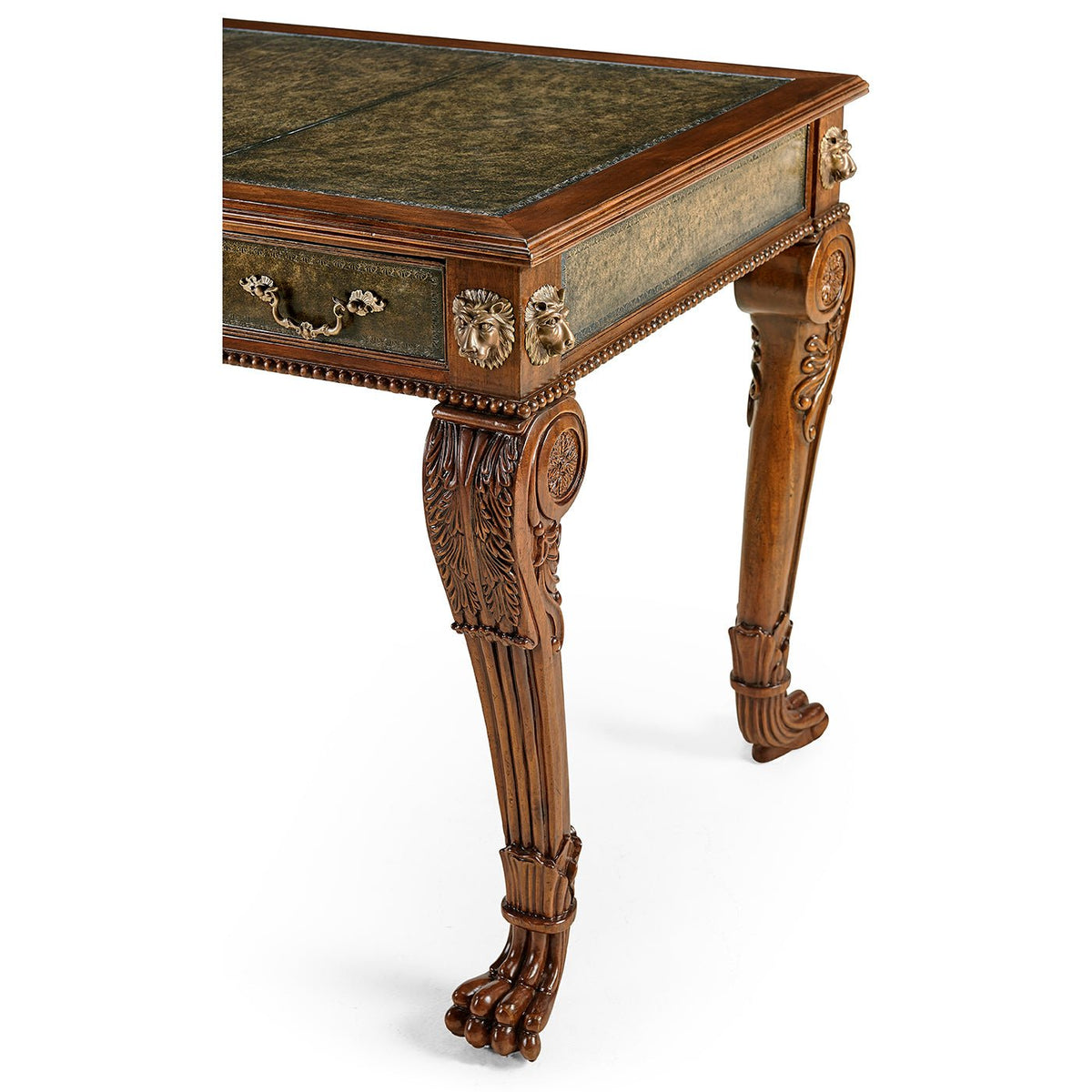 Regency Leather Top Desk - English Georgian America