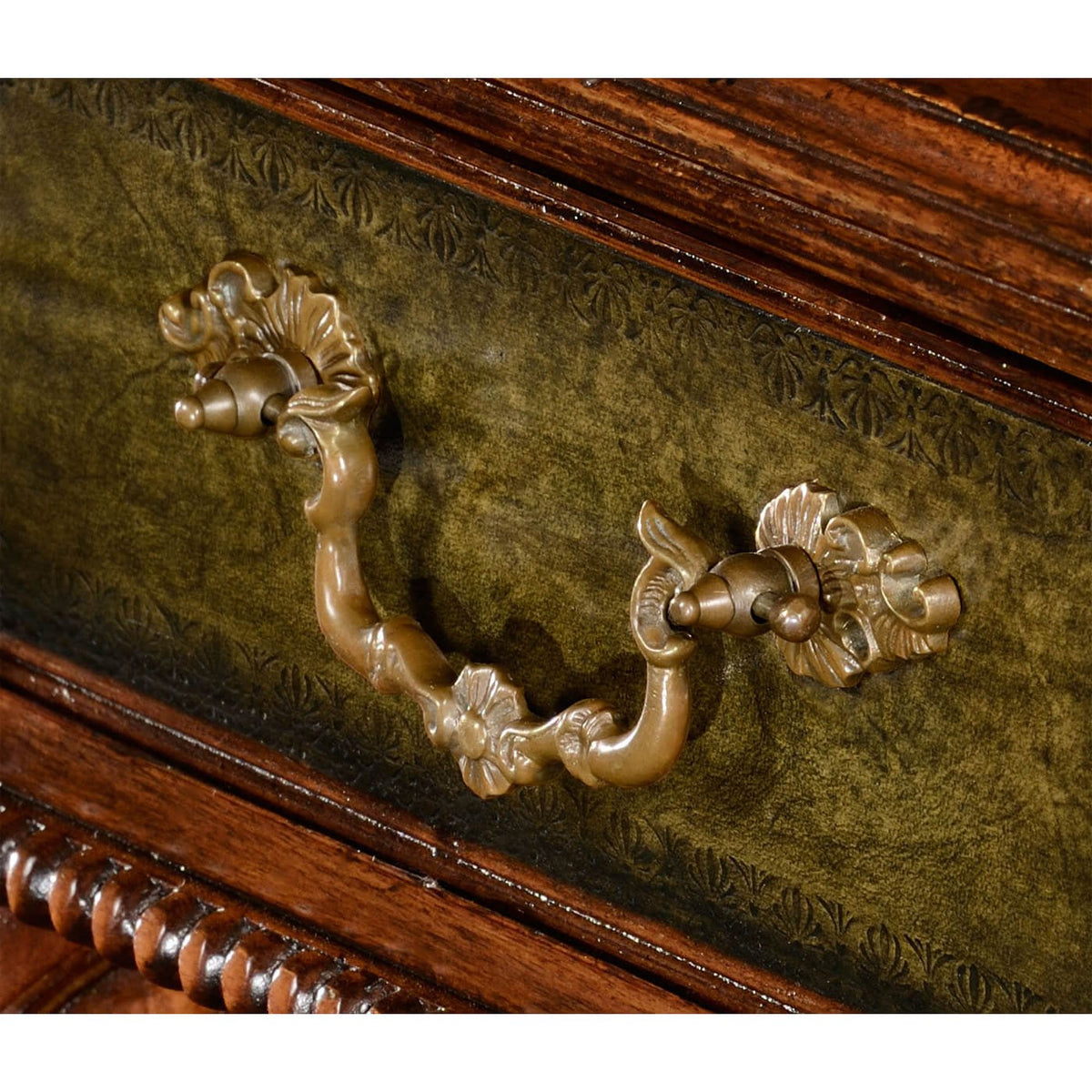Regency Leather Top Desk - English Georgian America