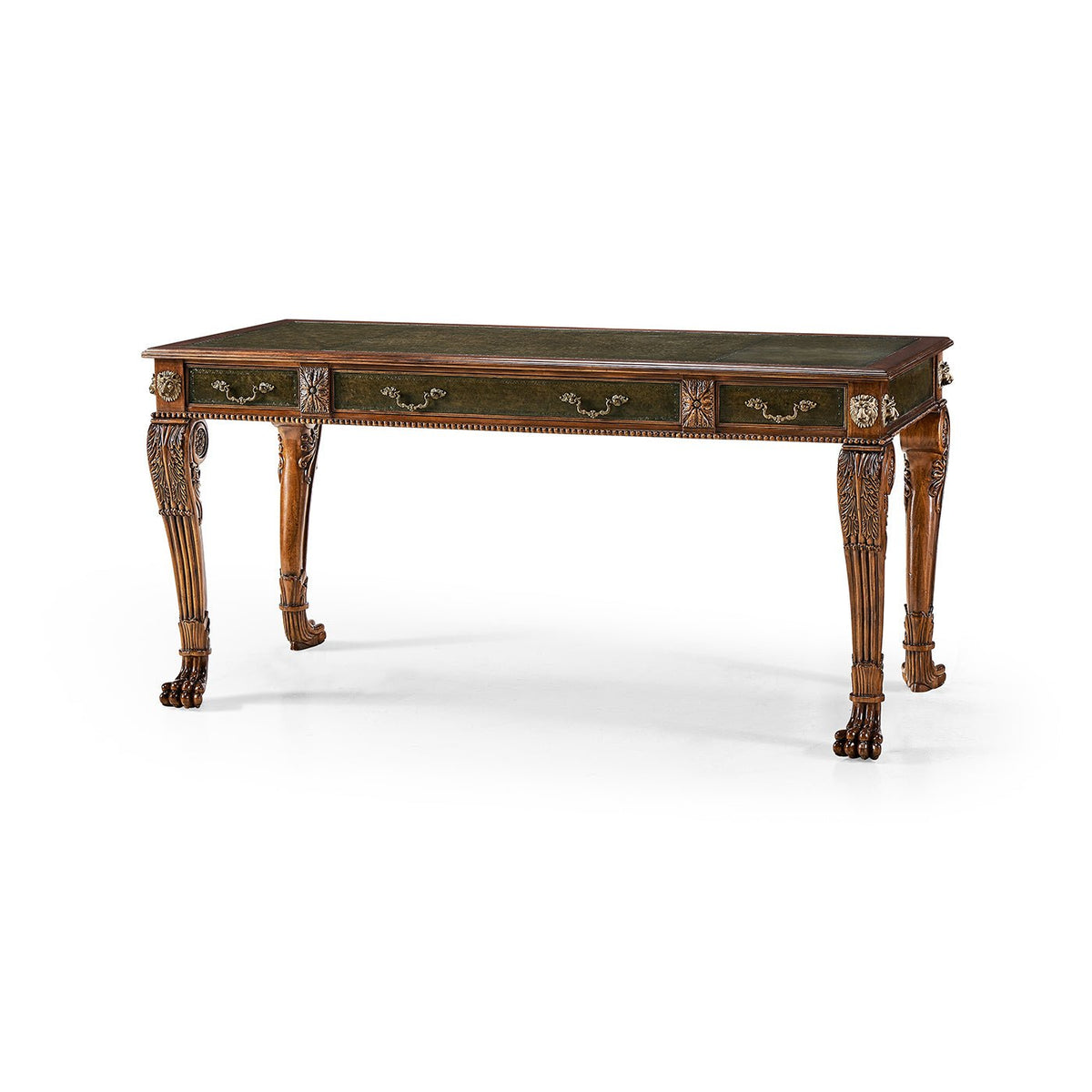 Regency Leather Top Desk - English Georgian America