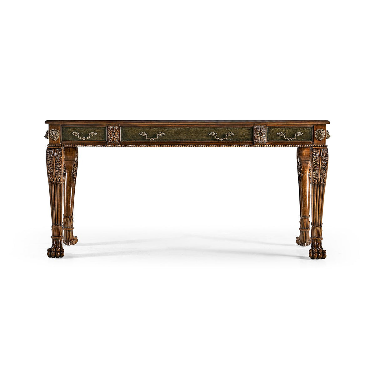 Regency Leather Top Desk - English Georgian America