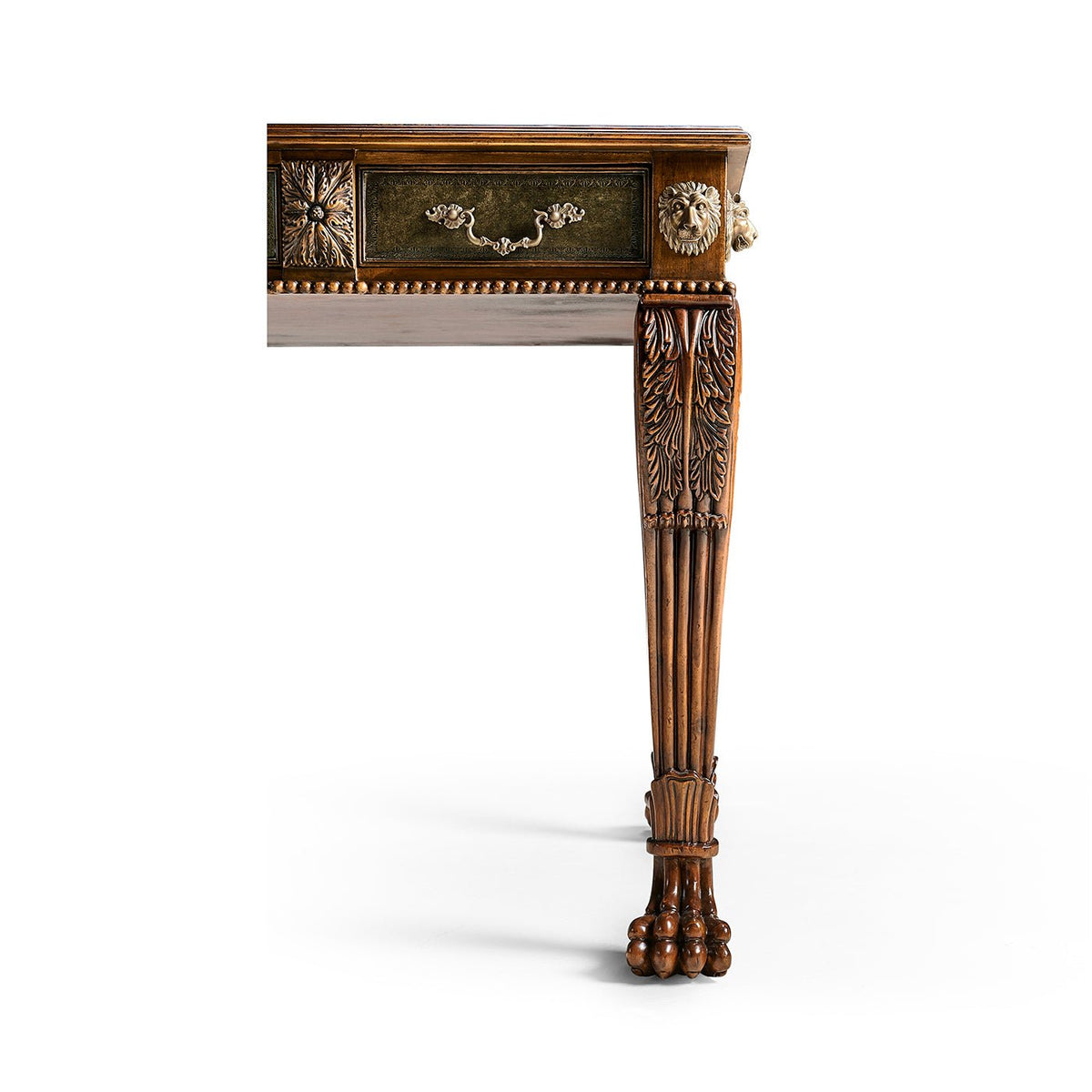 Regency Leather Top Desk - English Georgian America