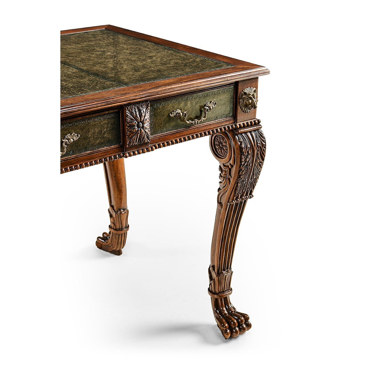 Regency Leather Top Desk - English Georgian America