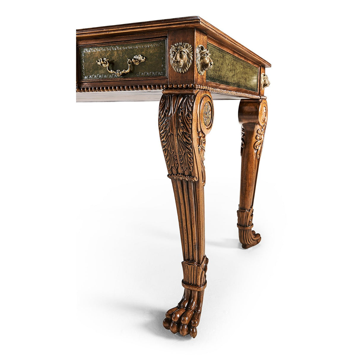 Regency Leather Top Desk - English Georgian America