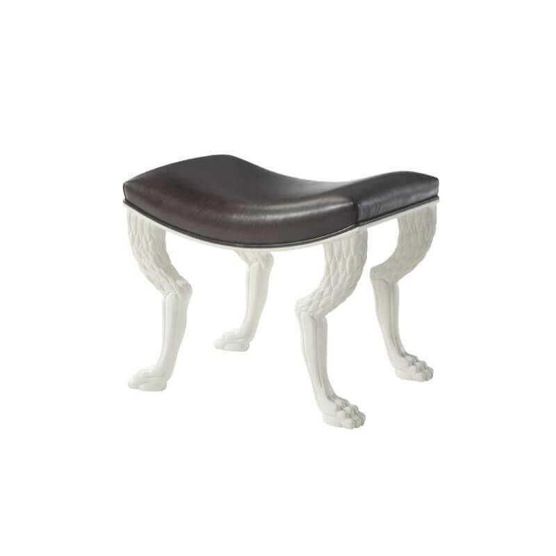 Regency Lion Paw Foot Stool - English Georgian America