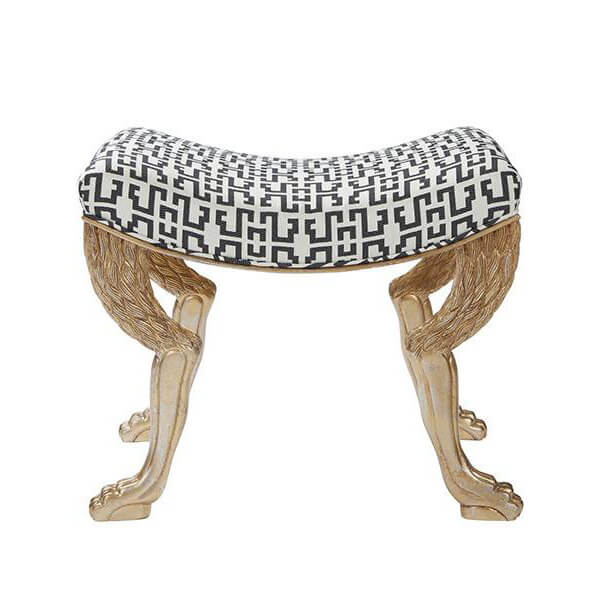 Regency Lion Paw Foot Stool - English Georgian America